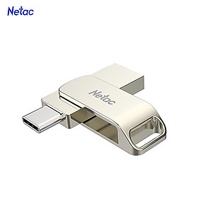 Ổ đĩa flash Plug & Play bộ nhớ U Disk Silver Netac U783C Type-C + USB Double Interface