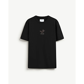 Áo thun tay ngắn nam hình in trước ngực. Regular - RT 10F24TSS022 | ROUTINE CÀ MAU