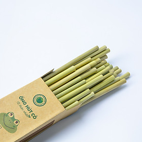 Mua Hộp 50 ống hút cỏ bàng khô Eco Friendly -  Dài 20 cm - Sử dụng được cho tất cả các loại nước
