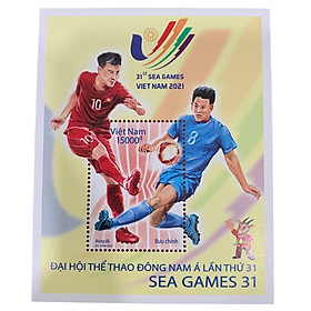 Bộ sưu tầm mới phát hành Block tem Sea Game bóng đá Việt Nam 2022