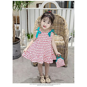 Váy đầm sát nách công chúa cho bé gái từ 8-20kg