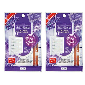 Combo 2 Miếng treo thơm phòng xua muỗi, côn trùng hương lavender nội địa Nhật Bản