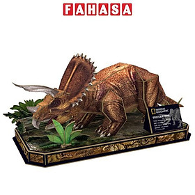 Xếp Hình Puzzles 3D National Geographic: Khủng Long Triceratops - Cubic Fun DS1052H (44 Mảnh Ghép)