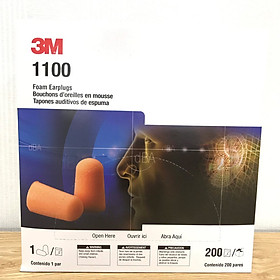 Mua Nguyên hộp nút tai chống ồn 1100 3M gồm 200 cặp  loại không dây  nguyên tem của 3M  hàng chính hãng