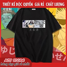 Áo Thun Tay Lửng Đen In Hình Anime Jujutsu Kaisen Gojo Satoru - Sukuna 6 mẫu cực HOT bán chạy