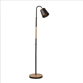 Đèn cây đứng VINTAGE DC9010 ĐẾ BỌC GỖ cao cấp - Kèm bóng LED