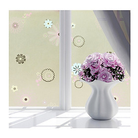 Mua Combo 5m Decal Giấy Dán Kính Hoa Sắc Màu (5mx0.45m)