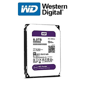 Ổ Cứng HDD Western Digital Purple 8TB 3.5 inch Sata 3 - Hàng Nhập Khẩu