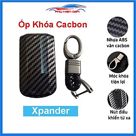 Mua Ốp vỏ bọc chìa khóa xe Xpander sợi nhựa cacbon kèm móc treo Inox