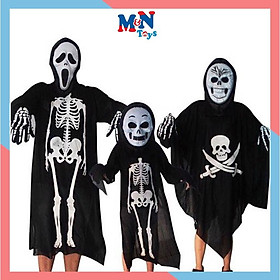 Áo bộ xương hóa trang Halloween dài 94cm cho bé từ 4-8 tuổi