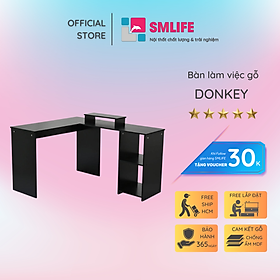 Bàn Làm Việc Chữ L Hiện Đại SMLIFE Donkey