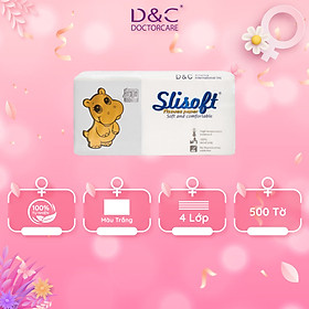 Giấy ăn Slisoft Trắng tự nhiên đa năng,khăn giấy rút thân thiện môi trường không chất tẩy trắng an toàn cho cả gia đình - Hà Mã