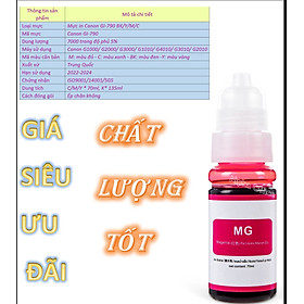 Mua  HCM Mực máy in phun Canon GI-790 màu đỏ (M)- hàng nhập khẩu dùng cho máy in Canon G1000/ G2000/ G3000/ G1010/ G4010/ G3010/ G2010
