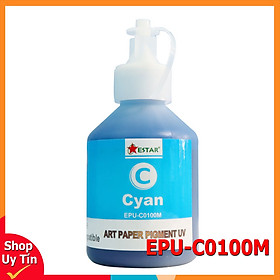 Mua Mực nước màu xanh Pigment UV thương hiệu Estar - Dùng cho máy Epson (100ML) (hàng nhập khẩu)