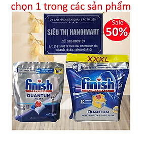 Combo 2 túi viên rửa bát Finish Quantum 100 viên