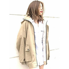 Áo khoác Kaki form rộng túi hộp