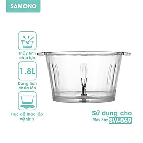 Mua Cối máy xay đa năng SAMONO SW069 thủy tinh chịu lực - Hàng chính hãng