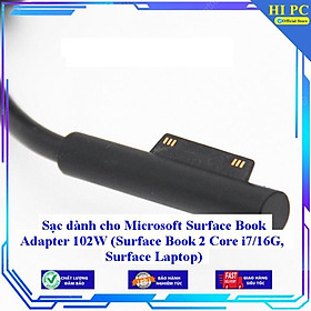Mua Sạc dành cho Microsoft Surface Book Adapter 102W (Surface Book 2 Core i7/16G Surface Laptop) - Kèm Dây nguồn - Hàng Nhập Khẩu