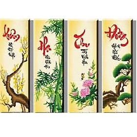 Mua Tranh thêu chữ thập Mai Trúc Cúc Tùng DLH-223047