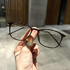 Kính Mắt bầu form nhỏ gọng kim loại tăm nhẹ cao cấp cho nam nữ