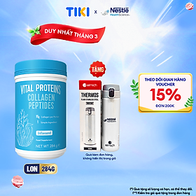 [Tặng Bình nước Premium] 1 Lon Bột Uống Collagen Cao Cấp Hoa Kỳ Vital Proteins 284G