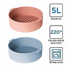 Hình ảnh Khay silicone dành cho nồi chiên không dầu và lò vi sóng  Lock&Lock  3.5L và 5L, CKB002 CKB003 chịu nhiệt độ cao dễ dàng vệ sinh