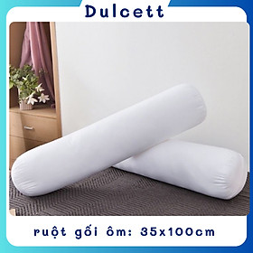 Mua Ruột Gối Ôm cao cấp kích thước 35x100cm. Bông gòn tinh khiết an toàn cho sức khỏe.