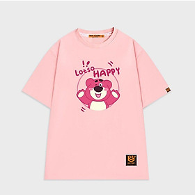 Áo thun unisex gấu dâu Lotso Happy vui nhộn áo thun tay