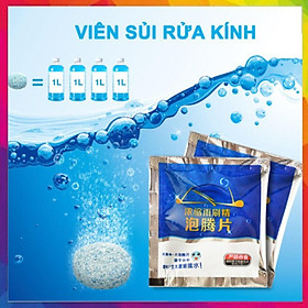 Viên sủi rửa kính ô tô - Tẩy sạch kính, 100% sinh học, thân thiện môi trường