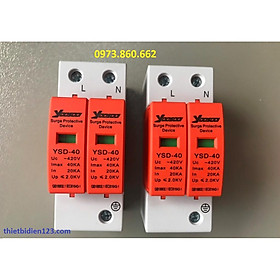 Chống sét lan truyền AC 2P 4P 40KA - Chống sét AC dùng cho năng lượng mặt trời