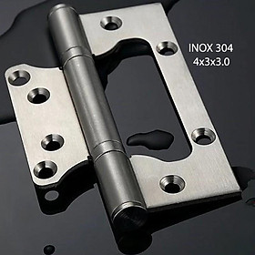 BẢN LỀ LÁ ÂM DƯƠNG (CÁNH BƯỚM) BLAD-4X3X3.0 BẰNG INOX 304 DÀY 2.2MM CHO CỬA GỖ, CỬA NHỰA, CỬA NHÔM