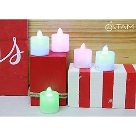 Set 5 nến điện tử trang trí đổi màu cao 5cm NEN-DT-01