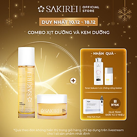 Combo Xịt NMN, HA Sakirei & Kem dưỡng da Sakirei NMN Revitalize từ Nhật Bản