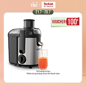 Máy ép trái cây Tefal ZE420D38 - Công suất 400W - Dung tích 950ML - Lưỡi dao làm bằng thép không rỉ cùng 2 chế độ ép - Hàng chính hãng