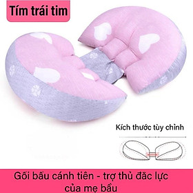 Gối bầu cánh tiên gối ôm bà bầu hỗ trợ giảm đau lưng cho mẹ bầu