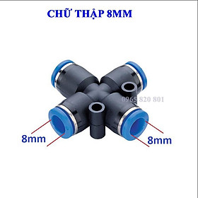 Chữ thập chia 4 hướng ống 8mm.