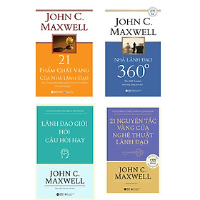 Combo John C. Maxwell: 21 Nguyên Tắc Vàng Của Nghệ Thuật Lãnh Đạo + Lãnh Đạo Giỏi Hỏi Câu Hỏi Hay + Nhà Lãnh Đạo 360 Độ + 21 Phẩm Chất Vàng Của Nhà Lãnh Đạo (Bộ 4 Cuốn) _AL