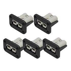 5Pcs 50 Amp Plug Mounting Bracket Panel Cover Recessed Connector Power Supply Dual USB for Caravan Truck Yachts Motorhomes Buses