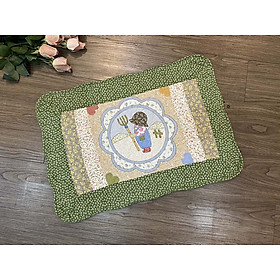 Mua Thảm chùi chân - Cô bé và cún con - Xanh lá đậm - TCC12607