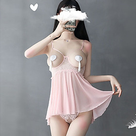 Váy Ngủ Sexy Gợi Cảm Voan Mỏng Trong Suốt