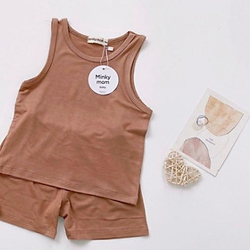 Bộ Ba lỗ thun lạnh SIZE ĐẠI TỪ 20-35KG MINKY MOM cho bé trai bé gái