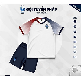 Cập nhật giá Bộ Quần Áo Bóng Đá Trẻ Em - Pháp ( vải Thun ) chính hãng
