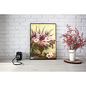 Mua Tranh sơn dầu bình hoa cổ điển - BH002