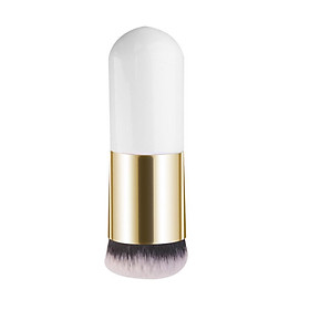 Pro Makeup Cosmetic Facial Powder Blush Brush Foundation Tool - White Gold