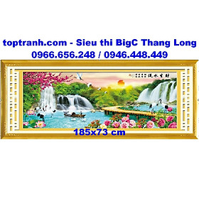 Tranh thêu chữ thập thiên nhiên giao hòa A930 chưa thêu