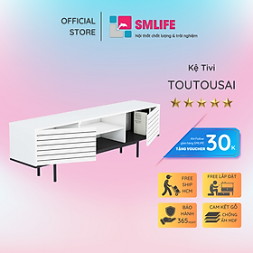 Kệ tivi gia đình đẹp phong cách hiện đại SMLIFE Toutousai