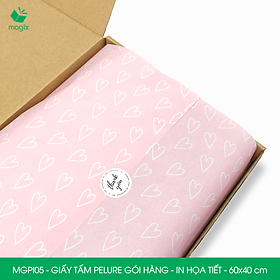 MGPI05 - Combo 100 tấm giấy Pelure gói hàng in họa tiết - 60x40 cm