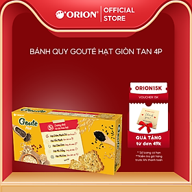 Hộp 4 gói Bánh Quy ORION Gouté Hạt Dinh Dưỡng 158,4G