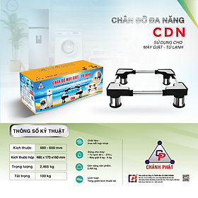 Chân máy giặt cửa đứng - chân tủ lạnh inox CP kích thước 48-77cm- Hàng Chính Hãng