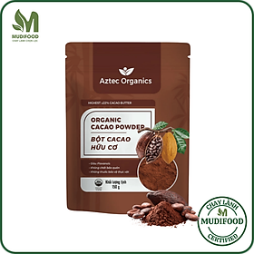Bột Cacao Hữu Cơ Aztec Organics 150g - Bột Cacao Hữu Cơ Aztec Organics 150g – 100% Nguyên Chất, Không Đường, Giàu Flavan